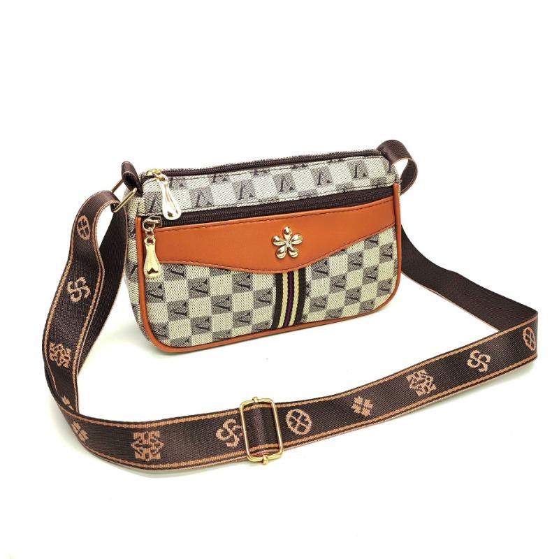 Women's bag new fashionable versatile high-end wide woven shoulder strap trend oblique span bag women