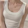 Threaded Cotton Suspender Vest for Women's Summer Breast Protection and Anti-exposure Inner Base Top