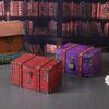 Retro Wooden Desktop Storage Box with Lockable Password - Treasure Chest Photography Prop