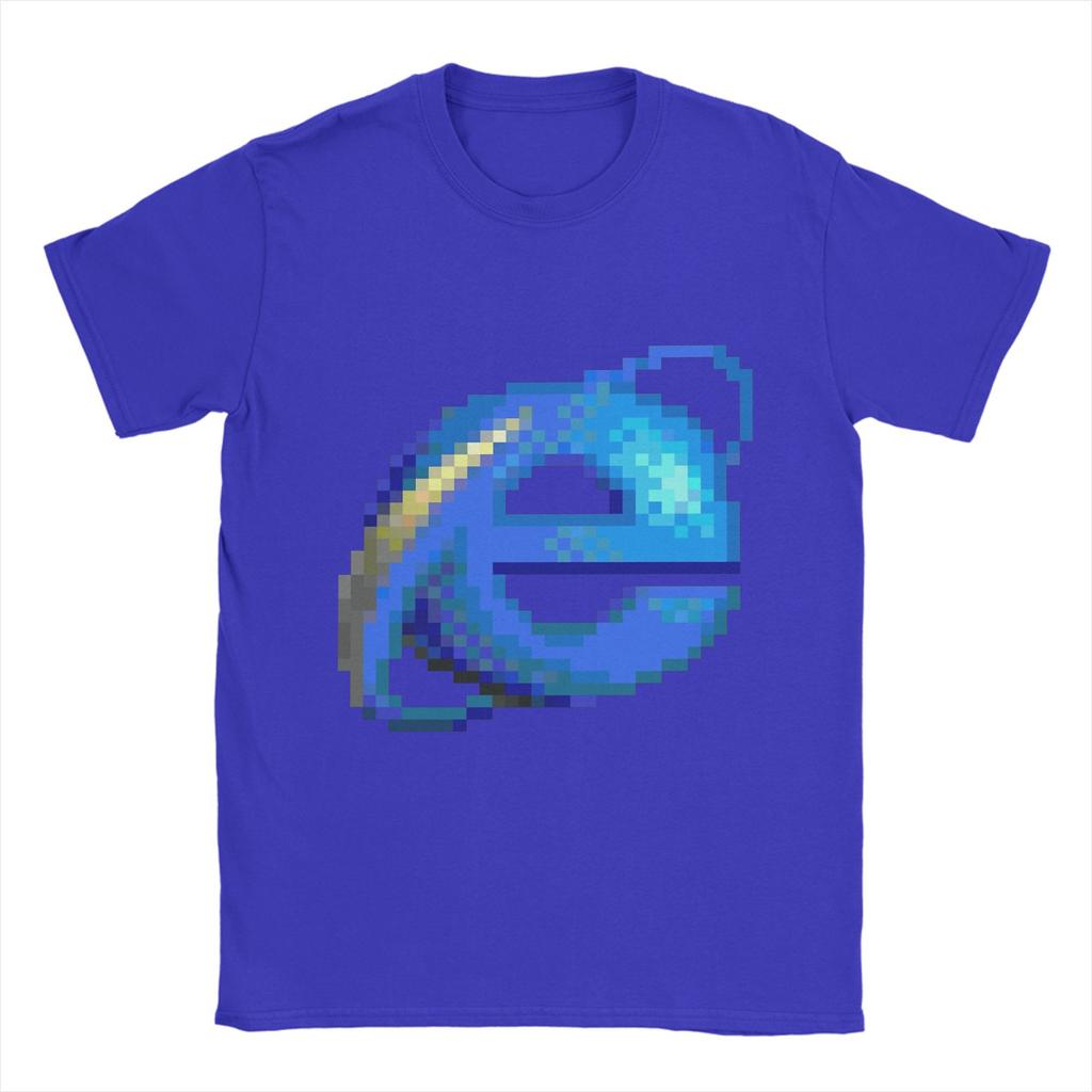 Casual T-Shirt Summer Internet Explorer Trendy Cool T Shirts 100 Cotton Tshirt for Men Y2K Classic Design Short Sleeve Clothing