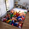 Soccer Celebration Carpet with Diverse Fans and Flags Design Suitable for use as an anti-slip for living room bedroom sofas