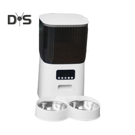 

5L Автоматическая кормушка для кошек Wi-Fi Smart Pet Feeder Управление через приложение Диспенсер для сухого корма для кошек Двойной источник питания Кормушка для кошек с таймером для кошек и собак B