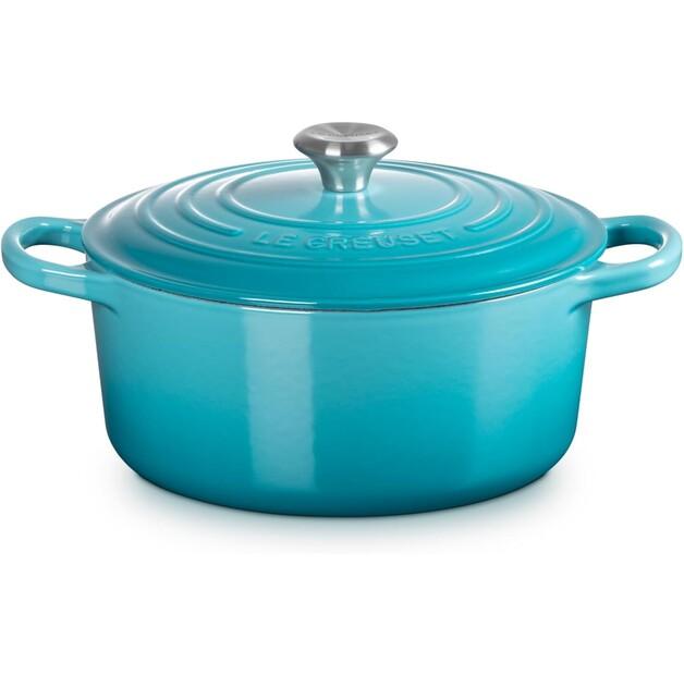 Cast Iron Roaster Le Creuset Signature Round 22 Cm Caribbean 3.3 L (21177221702430)