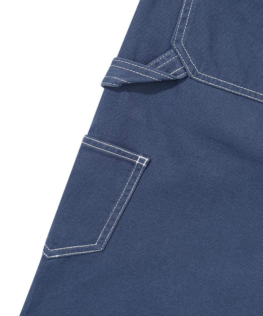 Syupeodeulai W Long Carpenter Skirt Dark Indigo