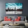 Modern London Big Ben Canvas Painting Famous Landscape Poster Prints Wall Art Pictures for Living Room Home Decorative No Frame