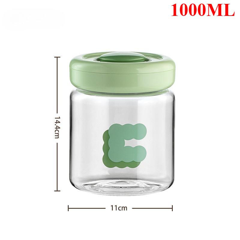 Герметичные пищевые банки - Пластиковые контейнеры с крышкой-нажимной кнопкой для круп, муки, закусок, многоцелевые пищевые контейнеры