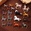 Enamel Horse Brooches Traditional Zodiac Animal Badge New Animal Lapel Pin  Jewelry Accessories