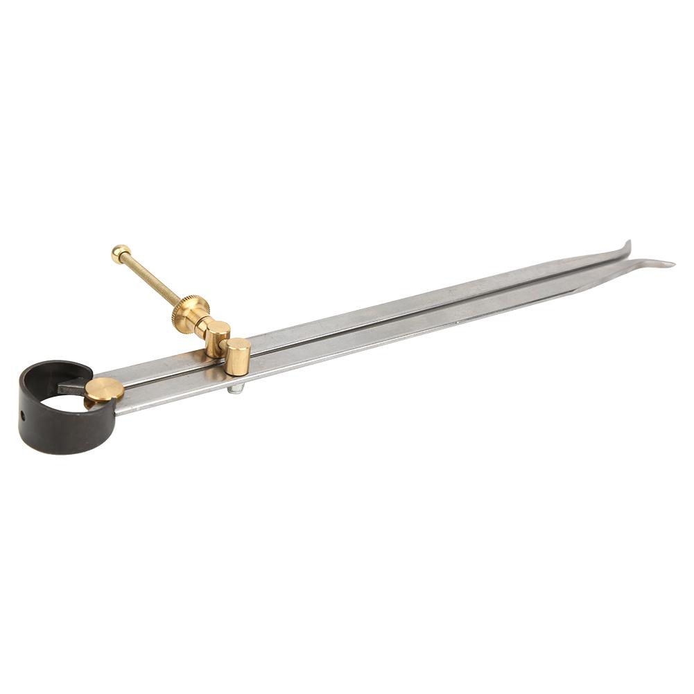 Fine Ground Spring Divider Carbon Steel Brass Flat Leg Inside Spring Caliper250mm