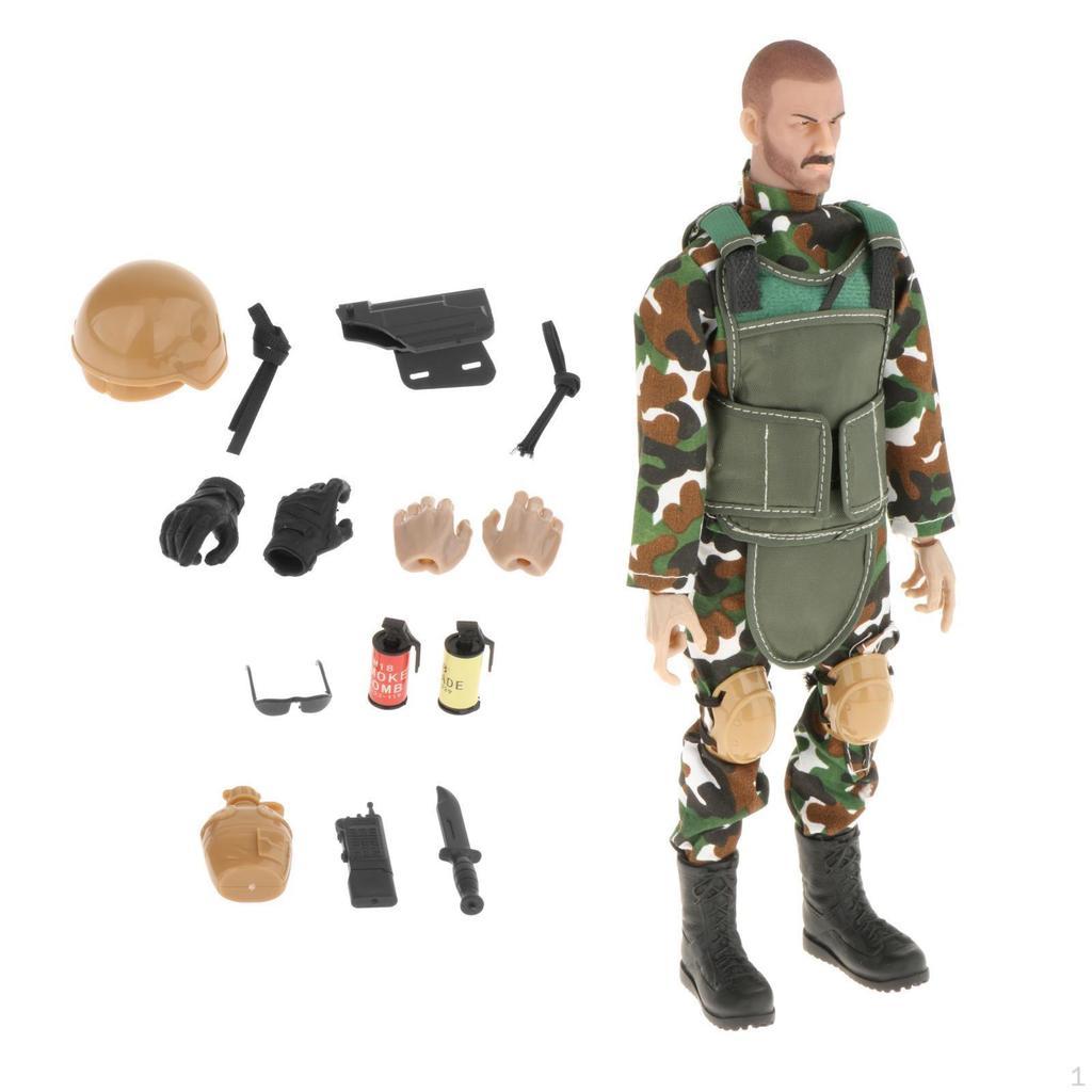 12 Inch Action Figures Playset, Model Figure In 1:6 Scale, Toys for Adults,