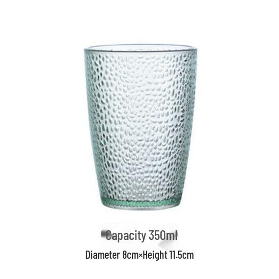 Colored Acrylic Water Cup: Transparent, Heat-Resistant, Drop-Resistant—Perfect for Mouthwash, Juice, Tea, or Beer.