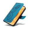 For Xiaomi 17 Case Butterfly Pattern PU Leather Folio Flip Phone Cover -  Blue