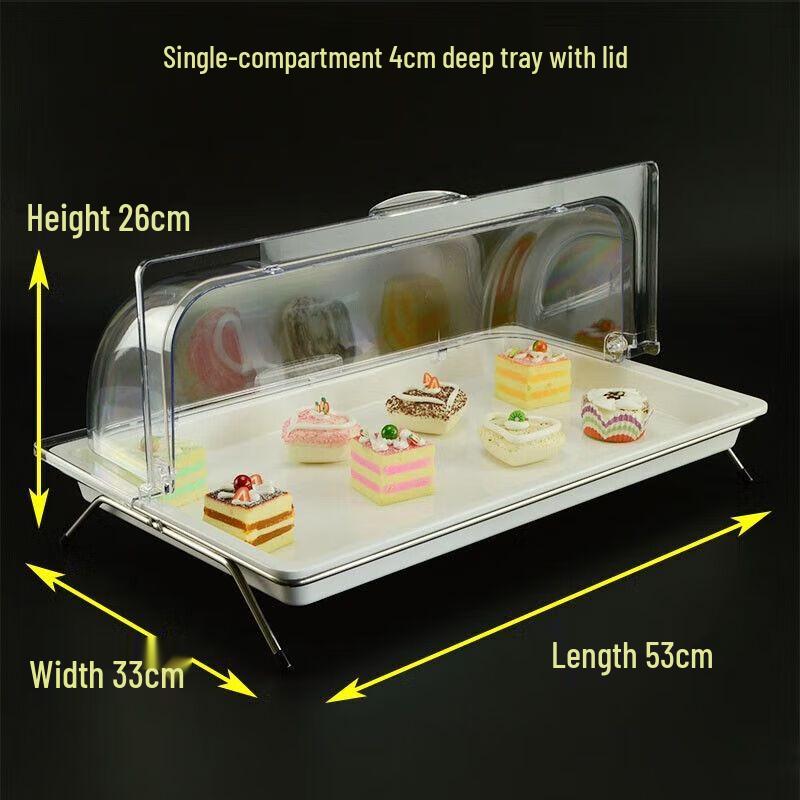 Melamine Food Display Tray with Lid