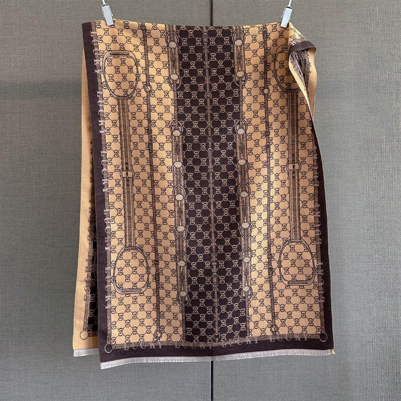 

Autumn and winter new versatile imitation cashmere scarf high-end atmosphere classic letter chain printing scarf shawl 185*65cm