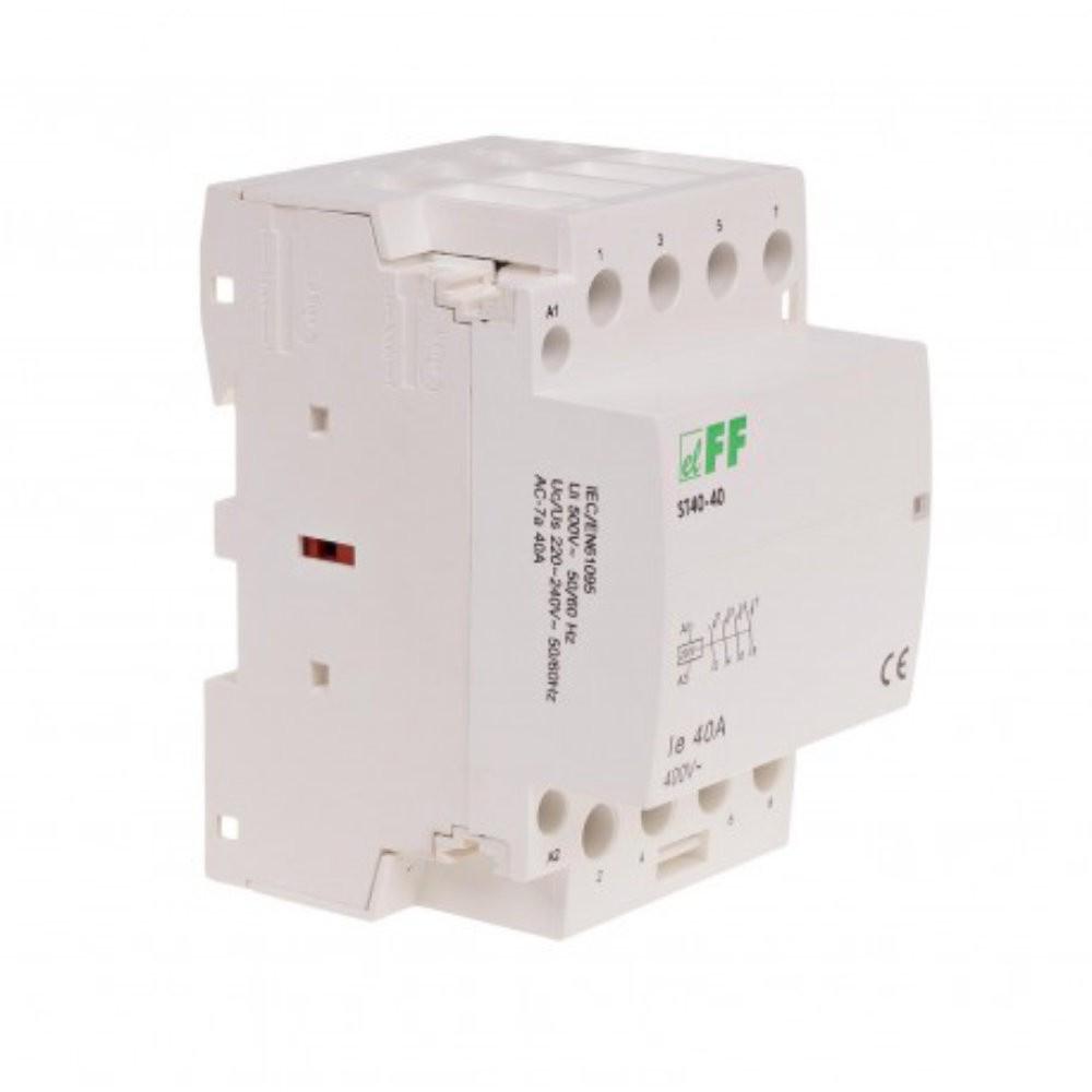 Stycznik Modułowy Instalacyjny 40A 230V 4Z 4No Cichy Na Szynę Din Th35