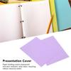 20pcs Binding Presentation Covers PP Plastic Frosted Waterproof Removable Paper Binding Covers for Documents
