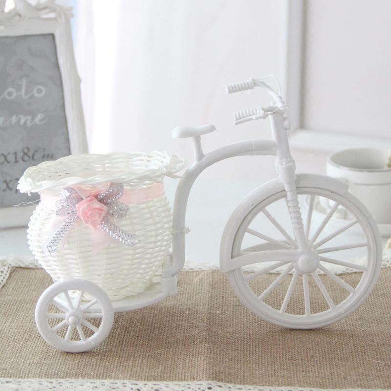 Cesta de Flores Pequena em Forma de Triciclo Decoração para Festa de Casamento Cerimônia Armazenamento de Flores de Bicicleta Decoração de Mesa para Casa Escritório