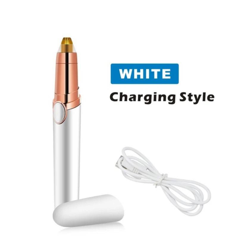 USB Rechargeable Electric Eyebrow Trimmer Shaver Hair Removal Portable Makeup Tools Women Epilator Face Chin Lip Nose Hair Remover