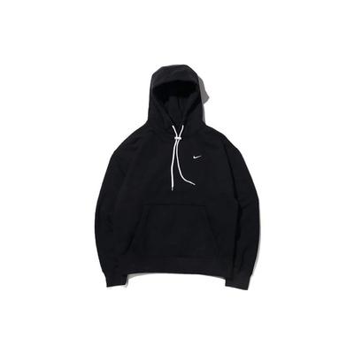 Sudadera con Capucha de Forro Polar con Cordón para Hombre Tops Negro CD6393-010
