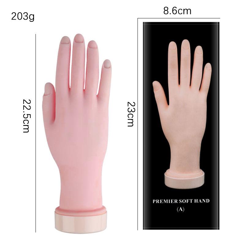 

Силиконовая модель руки для практики нейл-арта - Гибкая правая рука для начинающих