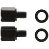 TANAX Bike Mirror Napoleon Thread Diameter Conversion Adapter - Black [Positive 8mm Positive 10mm] C-2