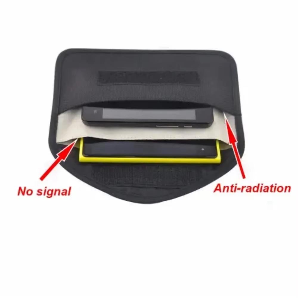 Portable Car Key Signal Blocker Case Faraday Cage Fob Pouch Keyless RFID Blocking Bag RFID Card Protector Car Accessories