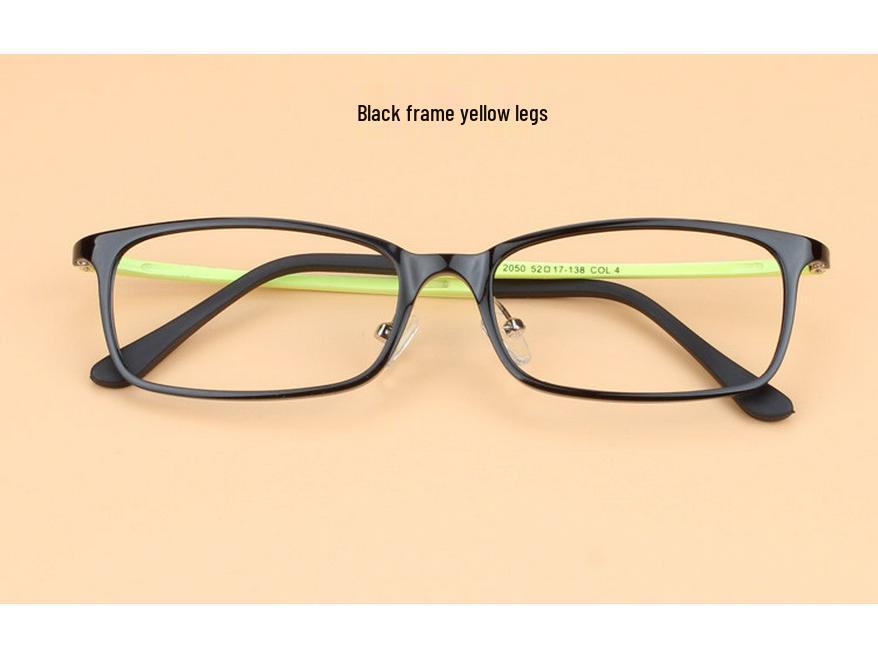 Ultralight 2050 Tungsten Carbon Steel Eyeglass Frame for Myopic Lenses - Unisex Square Design