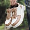 Fashion Leather Men Minimalist Barefoot Shoes Comfort Zero Soles Wide Toe Platform Walking Shoes Outdoor Casual Running Shoes