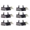 6 Pairs Bike Brake Pads Oil Disc Heat Dissipation Semi Metal Lining for Mountain Bikes Road Bicycle
