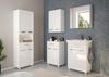Bathroom cabinet with a washbasin, 85x50 cm, white, on legs, Mila