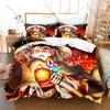 KonoSuba Four Main Party Characters Fantasy Adventure Merchandise Bedding Set Duvet Cover + 2 Pillowcases Anime Fan Holiday