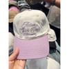 Letter embroidery color matching baseball cap for women, small face, simple, light and breathable sunshade cap for men
