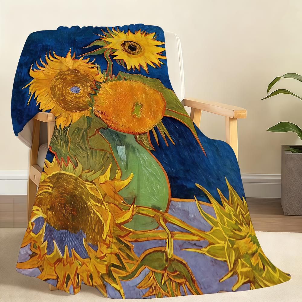 Famous Painter V VaN G GoGh Blanket Soft Throw Blanket for Home Bedroom Bed Sofa Picnic Travel Office Rest Cover Blanket Gift