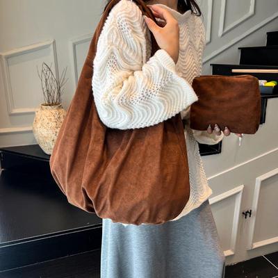 Retro Suede Minimalist Shoulder Bag - Stylish, Versatile, Commuter-Friendly Hobo Design
