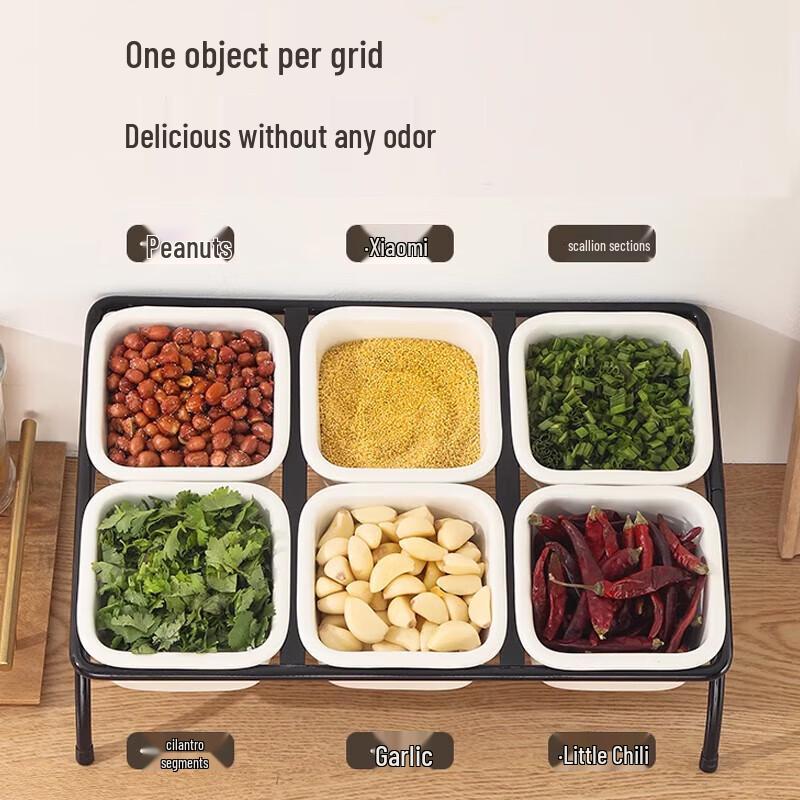 Modern 3-Tier Carbon Steel Buffet Condiment Rack