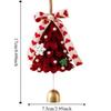 Handmade DIY Christmas Tree Ornament Kit Plush Felt Craft Material with Festive Bells Heart Bows for Xmas Gift Decoration Jewelr