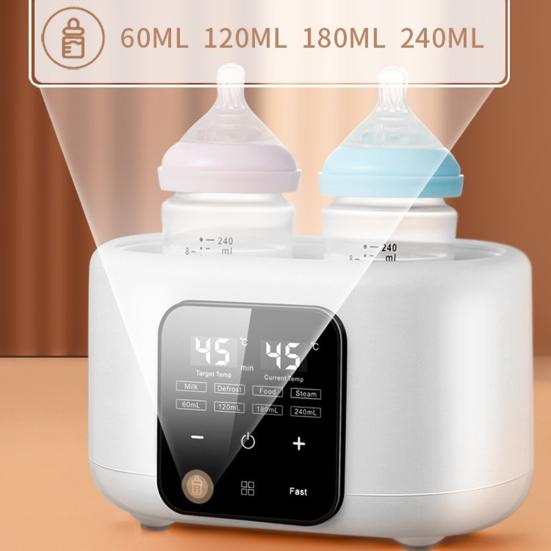 Baby Bottle Warmer Fast Milk Dryer And Sterilizers for Breast Milk Food LED Touch Screen Auto Shutoff BPA-Free Safe Milk Warmer for Infants
