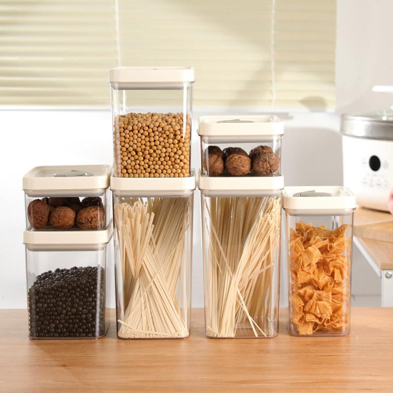 1PC Sealed Jars Grains and Cereals Storage Box Household Jars Storage Jars PET Transparent Bottles  Food Container Kitchen Items