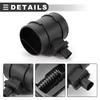 Motoforti Plastic and Metal Mass Air Flow Sensor Assembly for Opel Meriva 2010-2017, Black, Part Number 12671610