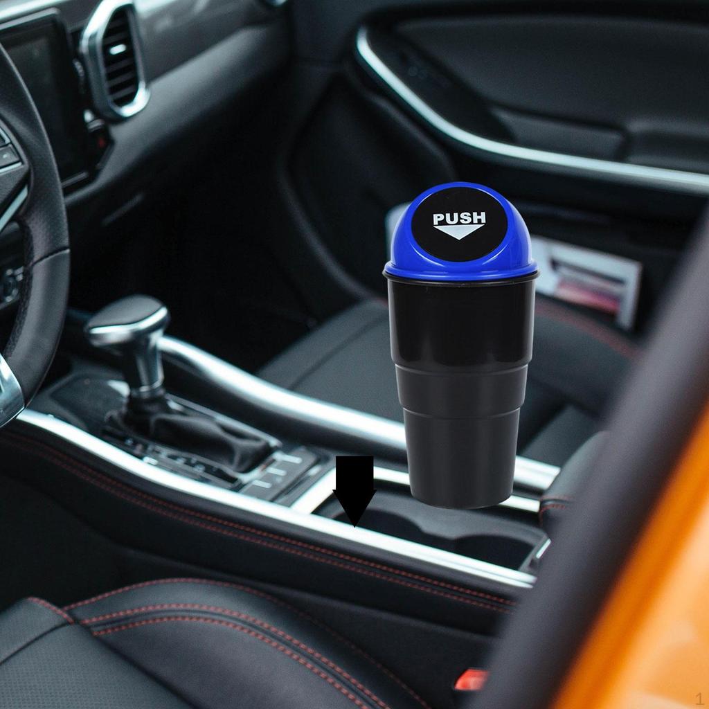 Uchwyt na kubek samochodowy Kosz na śmieci z pokrywką Wiadro do przechowywania Torba wielofunkcyjna Śmieci do