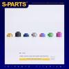 S-Parts Aleación de Titanio M10 Junta de Pinza de Freno Casquillo Simple/Doble Cara D20/24 Separador de Pinza Modificación de Motocicleta
