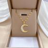 Titanium Steel Micro-Inlaid Luxury Necklace: Elegant Full Diamond Gold Design for Women