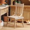 Hot Sale 1/12 Dollhouse Simulation Mini Wood Chair Model Dollhouse Furniture Decor Accessor Dolls House Micro Scene Photo Props