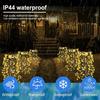 Solar Powered 200/120LED Willow Tree Fireworks Lamp 8 Modes Outdoor Garden Lights Multicolour/warm Decorative String Light