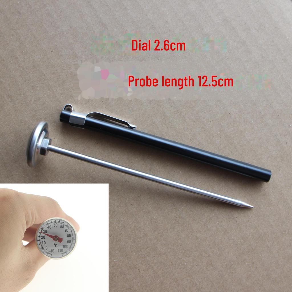 Stainless Steel High-Temp Deep Fryer & Candy Thermometer for Kitchen