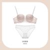 French Lace Embroidered Sexy Underwear Women's Small Breasts Gather and Top Support, Secondary Breasts, Anti-sagging Bra Cover Set