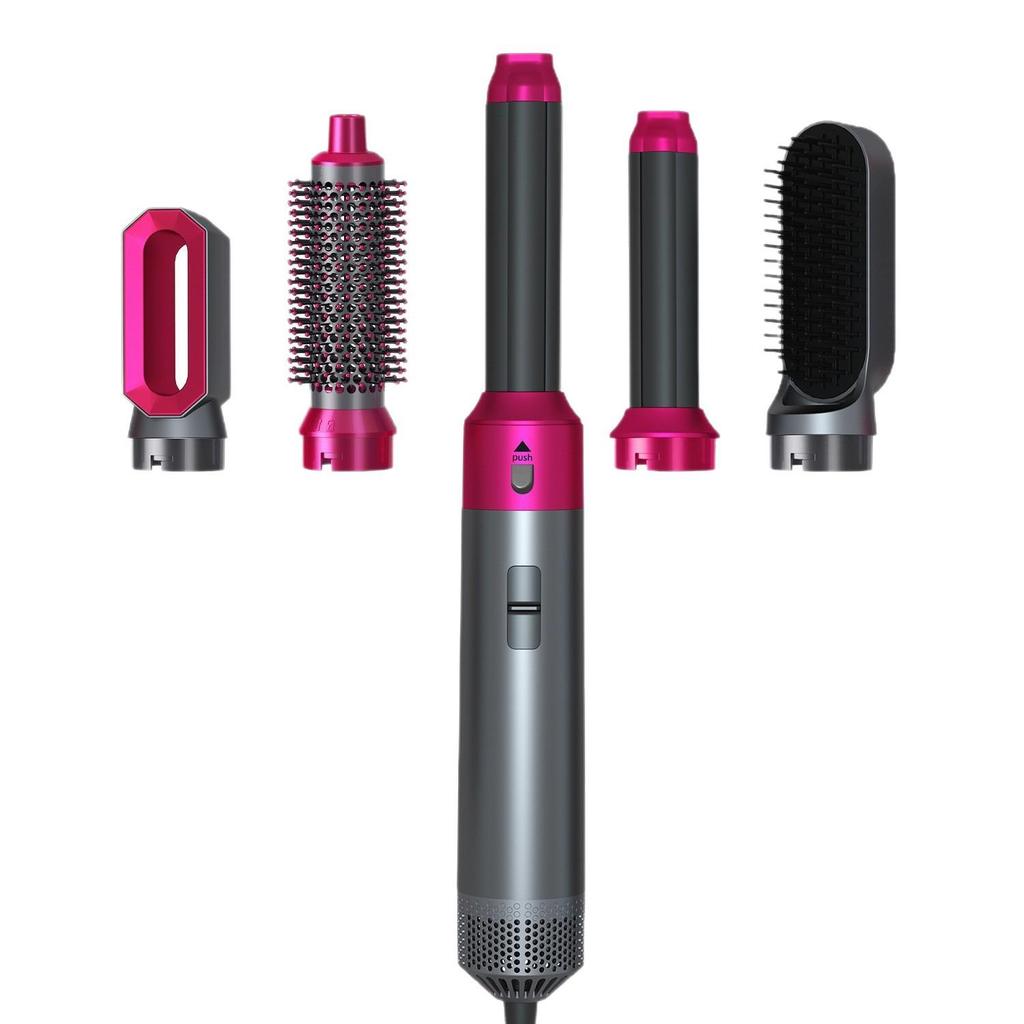 Spazzola ad Aria Calda Multifunzione 5 in 1: Asciugacapelli, Styler, Piastra per capelli, Arricciacapelli & Volumizzatore