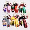 Demon Slayer keychains, anime doll car and motorcycle keychain accessories, cute character bag pendants, cartoon couple pendants