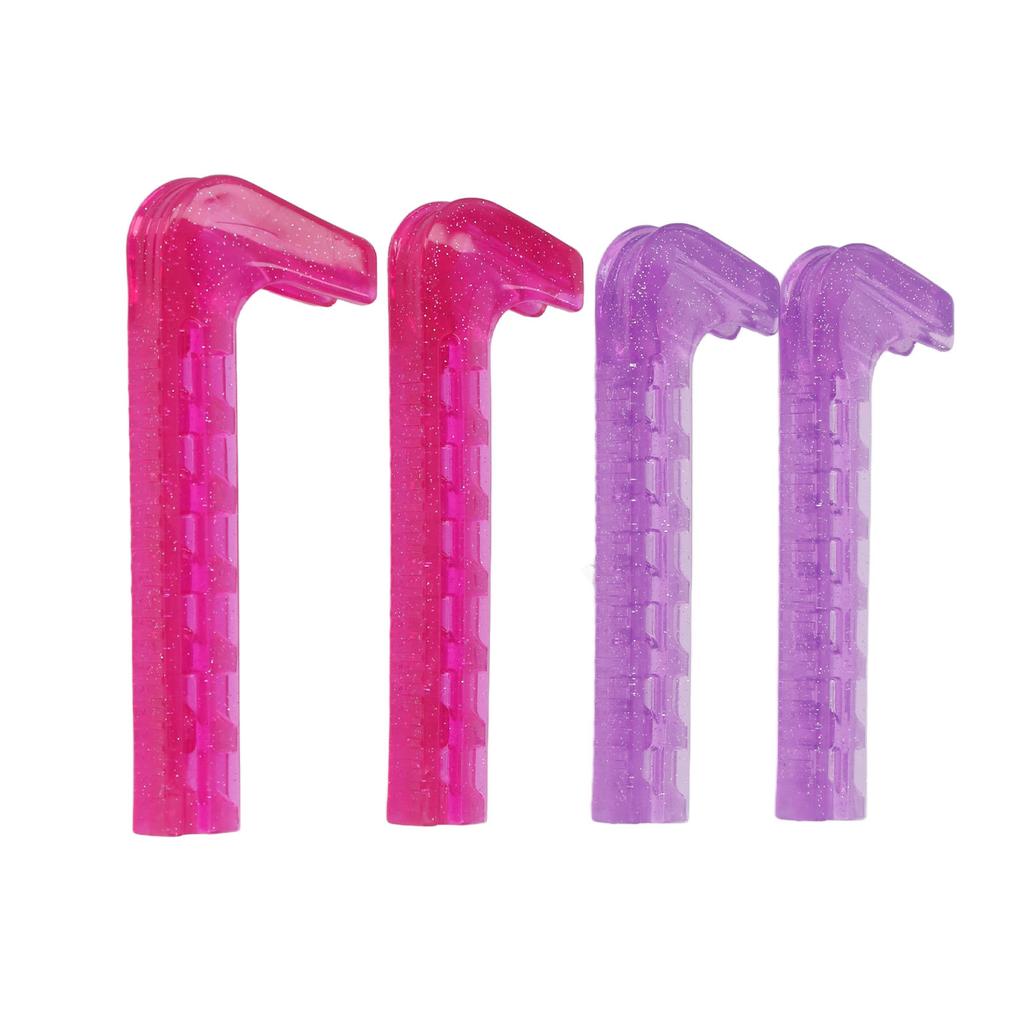 Ice Skate Guard Double Color Hard Plastic Cuttable Ice Skate Blade Cover for   Skate