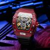 Fashion Luxury Men's Watch Automatic Mechanical Waterproof Watches Clock Silicone Strap Mens Watch Reloj Hombre Wristwatch