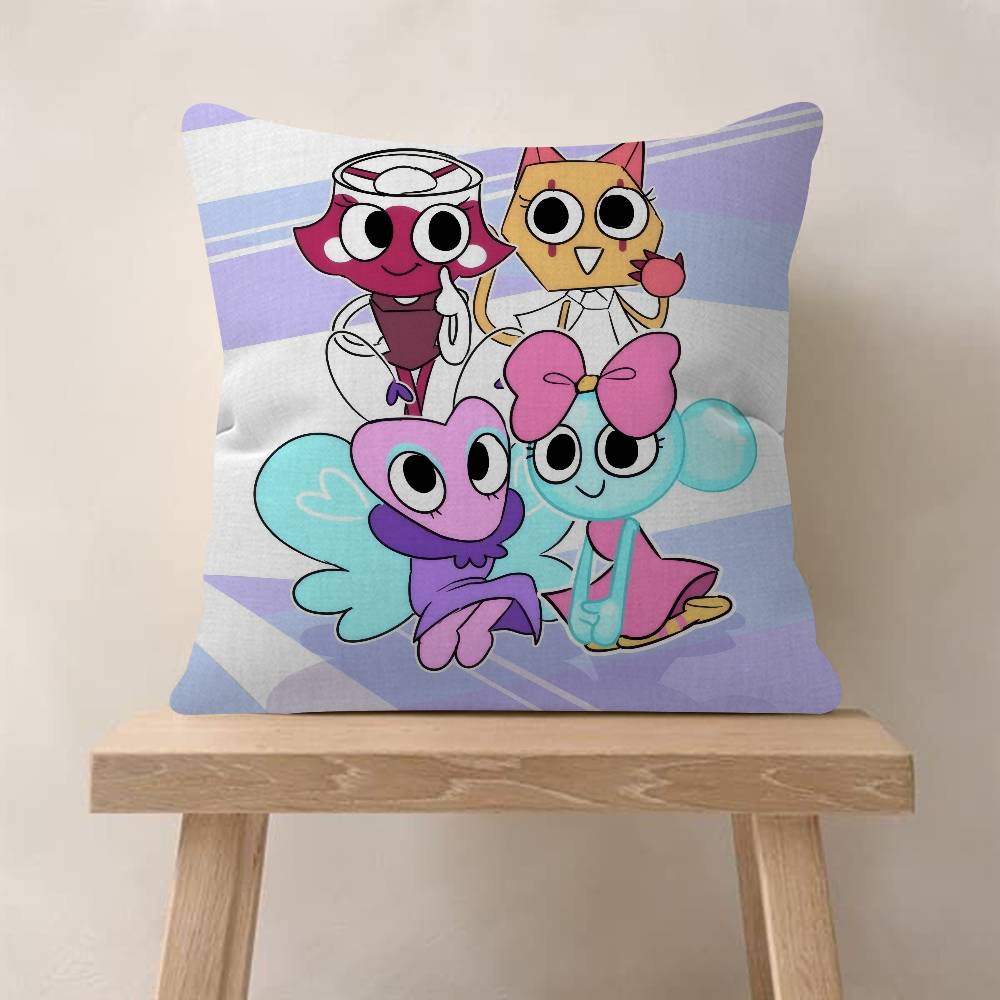 Popular Game DDandys World Cute Cushion Cover Pillow Cover Decor Pillowcase Printed Cushion Case for Couch